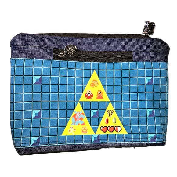 Retro 8 bit Crossbody Bag- FLAWED Gamer Accessory Carry Gift Custom Fabric - Picture 6 of 10
